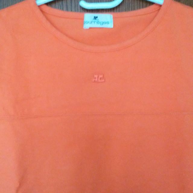 Courreges(クレージュ)の値下げしました【courreges】＜オレンジTシャツ＞ レディースのトップス(カットソー(半袖/袖なし))の商品写真