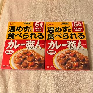 グリコ(グリコ)のるあ様専用　長期保存　レトルトカレー　2パック　賞味期限　2025年４月 グリコ(レトルト食品)