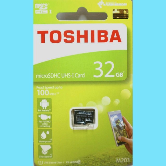 東芝(トウシバ)の東芝  microSDカード  32GB   マイクロSD スマホ/家電/カメラのスマートフォン/携帯電話(その他)の商品写真