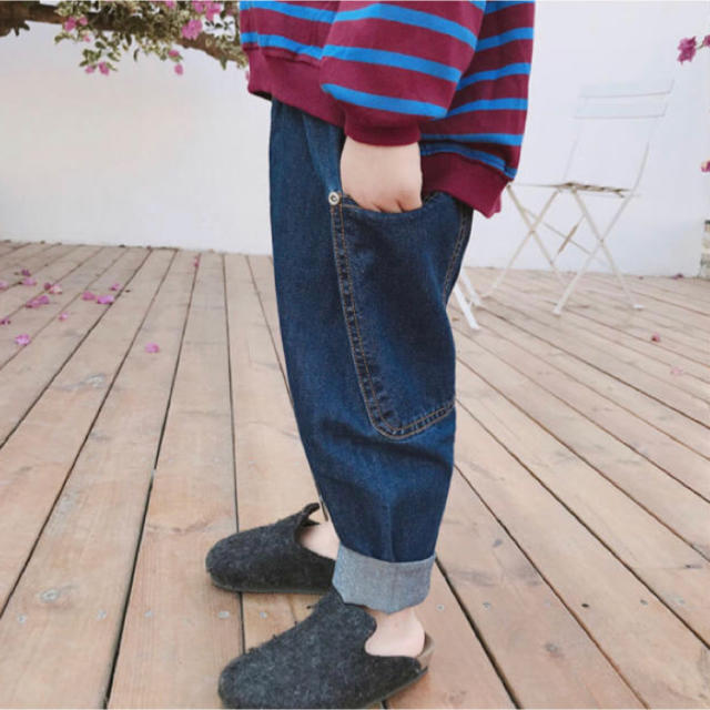 ZARA KIDS(ザラキッズ)のデニムパンツ キッズ/ベビー/マタニティのベビー服(~85cm)(パンツ)の商品写真