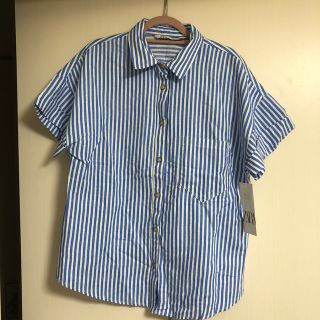 ザラ(ZARA)のZARA ストライプシャツ(シャツ/ブラウス(半袖/袖なし))