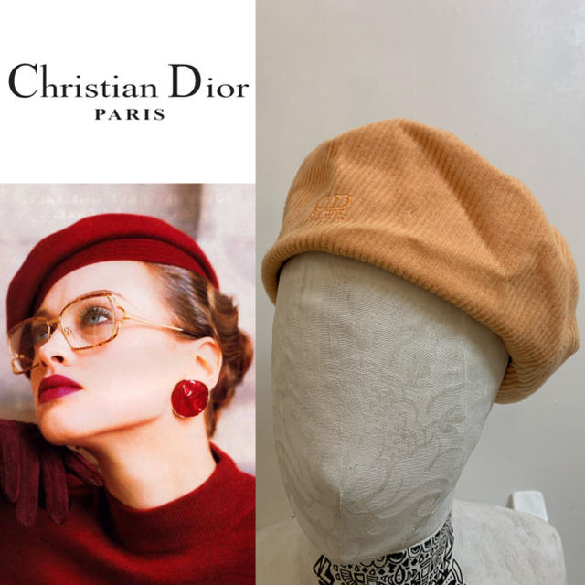 Christian Dior(クリスチャンディオール)のChristian Dior SPORTS PARIS VINTAGE ベレー帽 レディースの帽子(ハンチング/ベレー帽)の商品写真