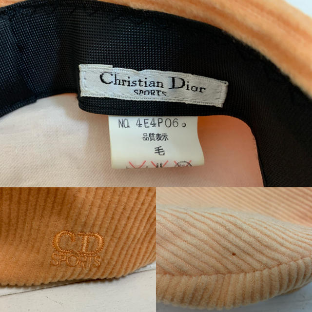 Christian Dior(クリスチャンディオール)のChristian Dior SPORTS PARIS VINTAGE ベレー帽 レディースの帽子(ハンチング/ベレー帽)の商品写真