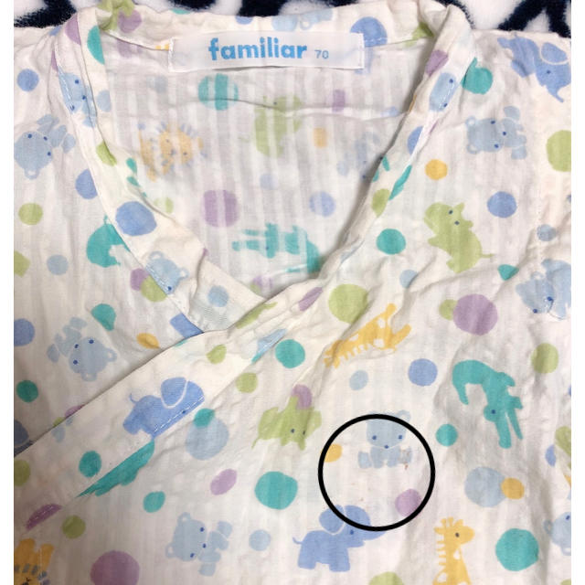 familiar(ファミリア)のファミリア ロンパース 甚平 キッズ/ベビー/マタニティのベビー服(~85cm)(甚平/浴衣)の商品写真