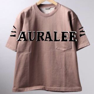 AURALEE stand up T-shirt  size4 19ss(Tシャツ/カットソー(半袖/袖なし))