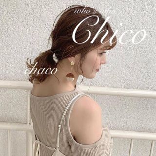 フーズフーチコ(who's who Chico)の春新作🌷¥5390【Chico】ワンショルスリットワッフルトップス(カットソー(長袖/七分))