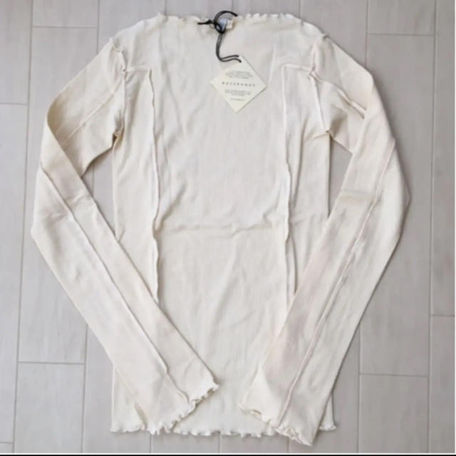 BEAUTY&YOUTH UNITED ARROWS(ビューティアンドユースユナイテッドアローズ)のBASERANGE OMATO LONG SLEEVE  オフホワイト レディースのトップス(カットソー(長袖/七分))の商品写真