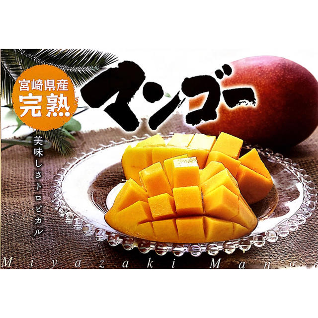 宮崎県産 完熟マンゴー 自家用 2~2.3kg 食品/飲料/酒の食品(フルーツ)の商品写真