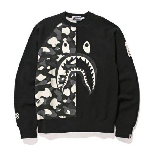 トップスA BATHING APE GLOW IN  DARK TIGERスウェット