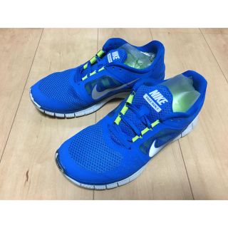 ナイキ(NIKE)のナイキ フリーラン ブルー 26.0㎝ ランニング スニーカー 美品(シューズ)