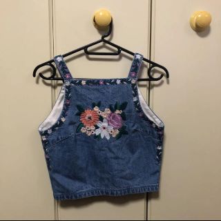 リリーブラウン(Lily Brown)の専用　メキシコ刺繍デニムトップス　リリーブラウン　古着(キャミソール)