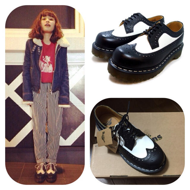 Dr.Martens(ドクターマーチン)のDr.マーチン3989白黒 UK4 新品 レディースの靴/シューズ(ローファー/革靴)の商品写真