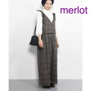 メルロー(merlot)のmerlot グレンチェックオールインワン(オールインワン)