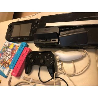 ウィーユー(Wii U)のWiiU 本体 クラシックコントローラ スマブラ スプラトゥーン(家庭用ゲーム機本体)