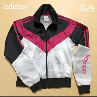 アディダス(adidas)の【美品】adidas ラインジャージ(ナイロンジャケット)