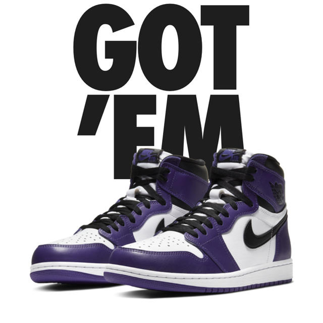 NIKE AIR JORDAN 1 court purple 27cm