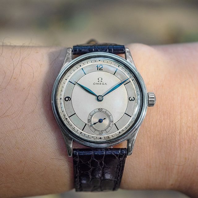 OMEGA(オメガ)の(327) OH済美品 オメガ 手巻き セクターダイヤル メンズ 1935年製  メンズの時計(腕時計(アナログ))の商品写真