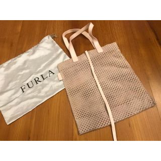 フルラ(Furla)のフルラ　皮バック　ピンクベージュ旅行に便利！(ショルダーバッグ)