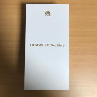 アンドロイド(ANDROID)の新品未開封　HUAWEI nova lite 3 赤 32 GB SIMフリー(スマートフォン本体)