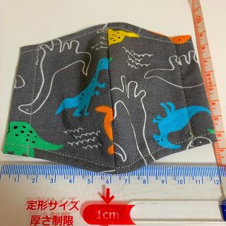 インナーマスク（未就学児用サイズ）恐竜(外出用品)