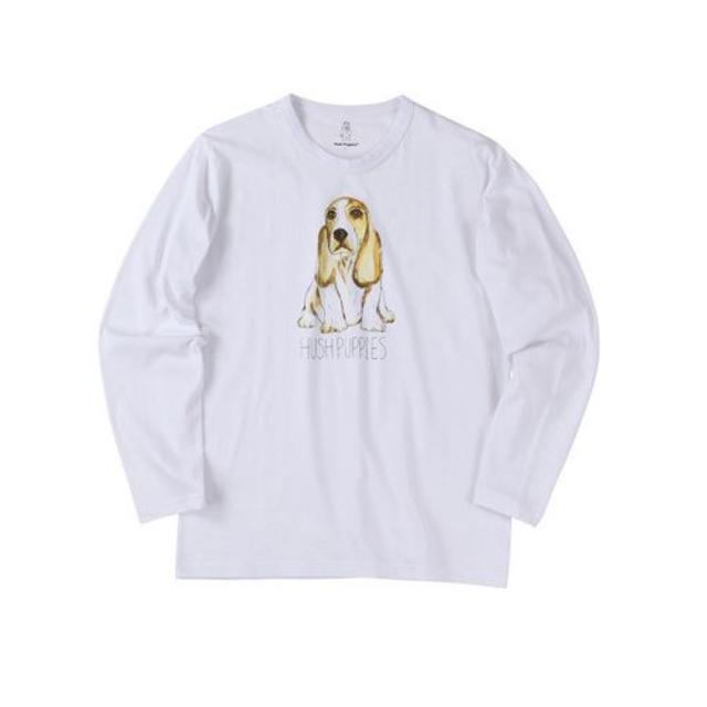 Hush Puppies - 定価3,190円★ラスト1 ハッシュパピー水彩パピー犬プリントTシャツ Mサイズの通販 by たけし's