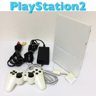 プレイステーション2(PlayStation2)のPlayStation2 本体　プレーステーション２　白　プレステ2(家庭用ゲーム機本体)