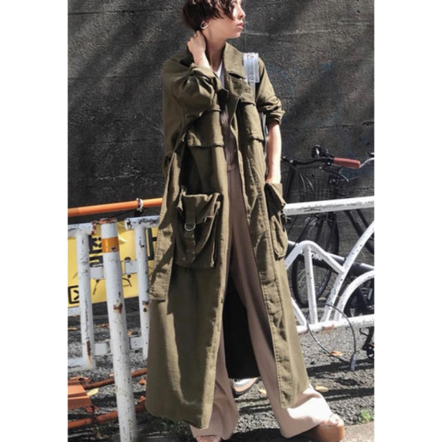 Ameri VINTAGE ARMY POCKET LONG COAT-