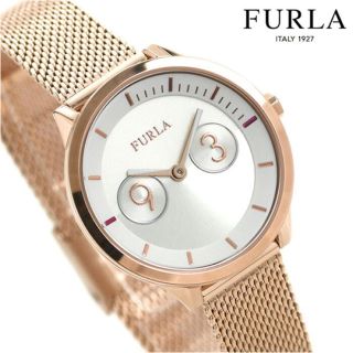 フルラ(Furla)のクリスティナ様 新品★定価31,900円 FURLAメトロポリス ピンクゴールド(腕時計)