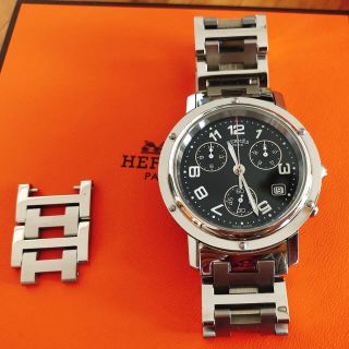 エルメス(Hermes)のHERMES エルメス クリッパークロノグラフ CL1.910 モモズ様(腕時計(アナログ))