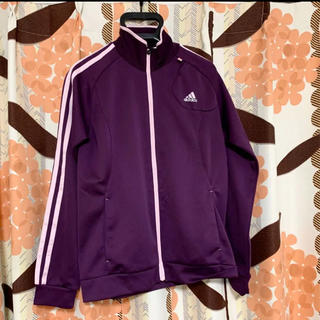 【最高カラーリング◎】adidasモノグラムロゴジャージシャツ紫パープル