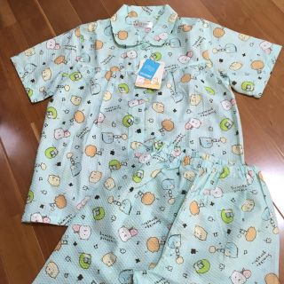 サンエックス(サンエックス)の新品♡すみっコぐらし 半袖パジャマ 130 ミントグリーン(パジャマ)