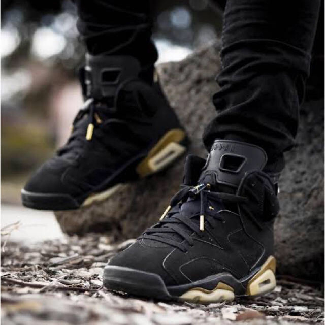 八村塁着用◆ Nike Air Jordan 6 DMP ブラックゴールド ◆