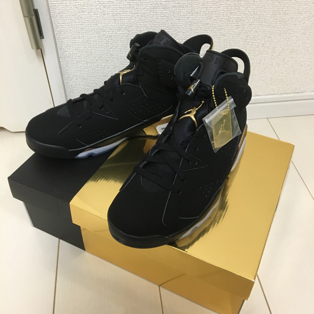 NIKE(ナイキ)の八村塁着用◆ Nike Air Jordan 6 DMP ブラックゴールド ◆ メンズの靴/シューズ(スニーカー)の商品写真