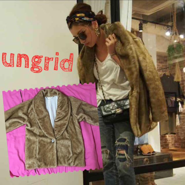 ungrid 美品 ファーコート M