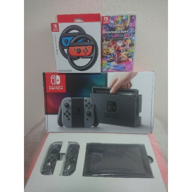 ニンテンドースイッチ グレー 旧型 マリオカート セット