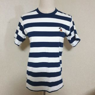 ユニクロ(UNIQLO)の【ユニクロ】 ディズニーミッキーTシャツ ボーダー(Tシャツ(半袖/袖なし))