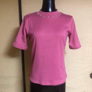 イング(INGNI)の【値下中】新品☆INGNI☆半袖ニットソー☆ピンク(ニット/セーター)