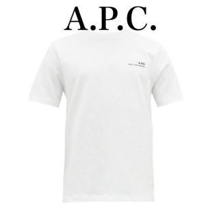 アーペーセー(A.P.C)の新品 アーペーセー Tシャツ Lサイズ ホワイト アイテム ロゴプリント(Tシャツ/カットソー(半袖/袖なし))