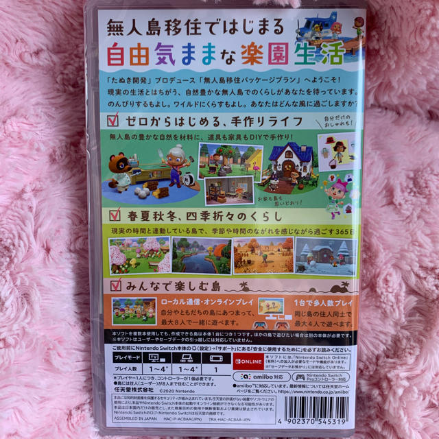 Nintendo Switch(ニンテンドースイッチ)のあつまれどうぶつの森 エンタメ/ホビーのゲームソフト/ゲーム機本体(家庭用ゲームソフト)の商品写真