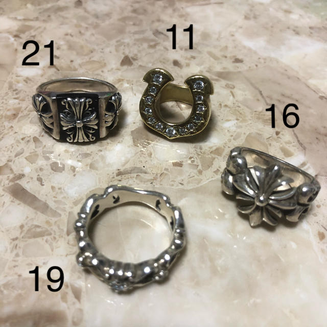 Chrome Hearts(クロムハーツ)の【総額4万！！最終値下げ】シルバーリングセット メンズのアクセサリー(リング(指輪))の商品写真