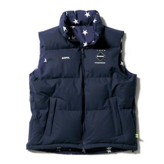 エフシーアールビー(F.C.R.B.)の新品F.C.R.B. REVERSIBLE DOWN VEST紺M(ダウンベスト)