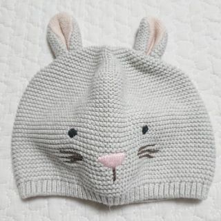 ベビーギャップ(babyGAP)の《BabyGAP》うさぎ コットン ニットキャップ サイズ48cm(帽子)