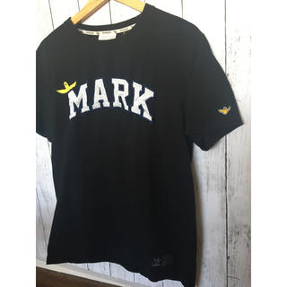 Tシャツ マークゴンザレス MARKロゴ ビックロゴ お洒落 黒Tシャツ(Tシャツ/カットソー(半袖/袖なし))