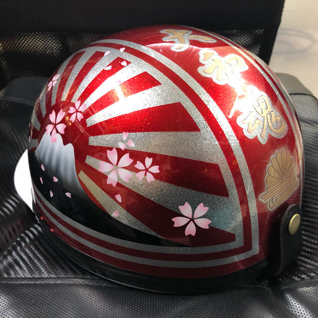 海外最新 コルク半 カスタム 富士日章 キャンディレッドラメ 桜 送料