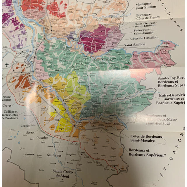 フランスボルドーワインマップ エンタメ/ホビーの本(地図/旅行ガイド)の商品写真