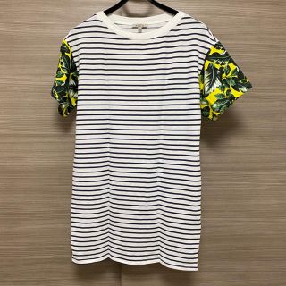 ザラ(ZARA)のボーダーTシャツワンピース(ミニワンピース)