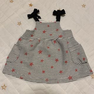 ザラキッズ(ZARA KIDS)のzarababy ボーダー　ワンピース　星　サイズ74(ワンピース)