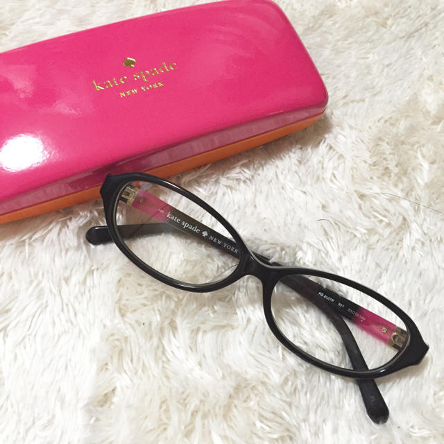 kate spade new york(ケイトスペードニューヨーク)のケイトスペード♡美品♡スッピン隠しメガネ レディースのファッション小物(サングラス/メガネ)の商品写真