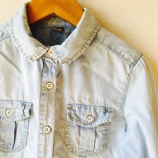 ザラキッズ(ZARA KIDS)のZARA kids デニムシャツ 男女兼用 110サイズ(ブラウス)