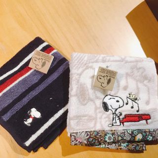 スヌーピー(SNOOPY)のスヌーピー　タオルハンカチペア(キャラクターグッズ)